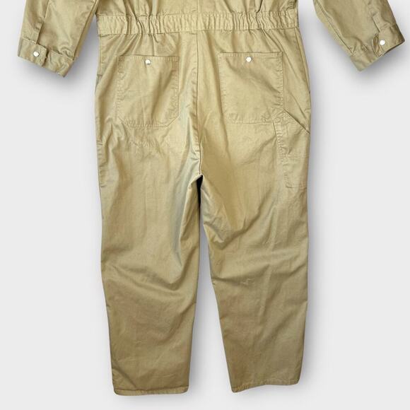 Rasco FR Khaki Flame Resistant Coverall Mens Size 46-R / XL 100% Cotton Unlined - Picture 9 of 16